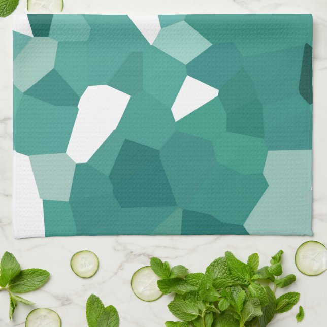 Blue Crystals Kitchen Towel (Folded)