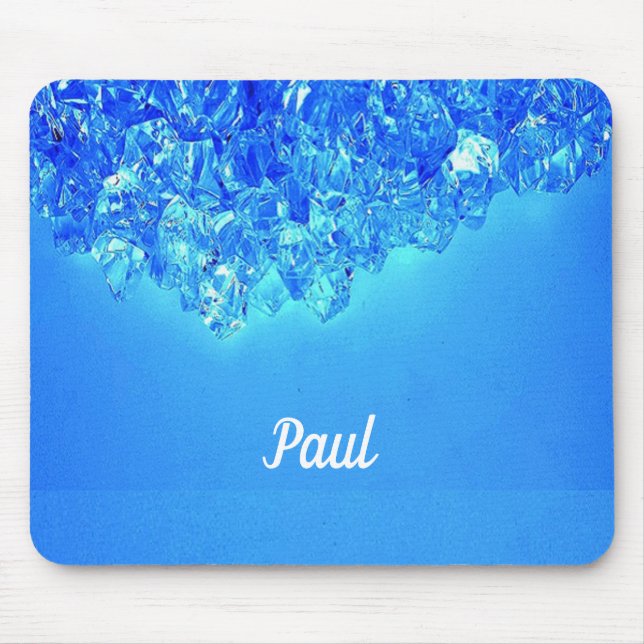 Blue crystals mouse pad (Front)