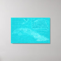 Blue Cuba Map