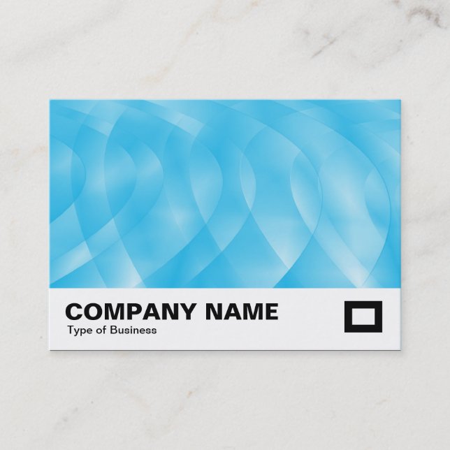 Blue Curves Business Card (Front)