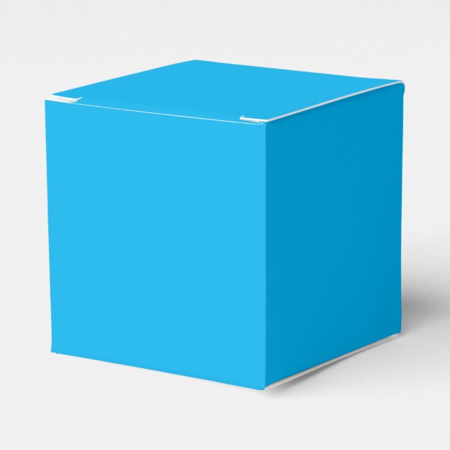 Blue Custom Add Colour Name Photo or Artwork Favor Box (Front Side)