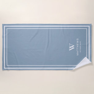 Blue Custom Beach Towel 