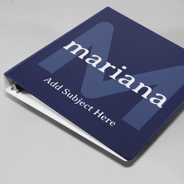 Blue Custom Binder (custom subject)
