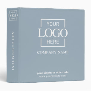 Blue Custom Business Logo Professional No Minimum Binder