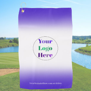 Blue Custom Golf Towels With Logo No Minimum