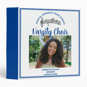 Blue Custom High School Choir Photo Album Binder