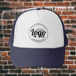 Blue Custom Logo Branded Hat<br><div class="desc">Feel free to personalize and customize this blue custom logo branded hat for your business. Edit options are available.</div>