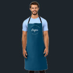 Blue Custom Name Year Master Baker Papa Apron<br><div class="desc">Master Baker Papa Apron - Blue Customized Culinary Love for Your Expert Baker Dad 👨‍🍳 Celebrating Papa, the Master Baker with Personalized Style Showcase your appreciation for all the love and sweet treats that emerge from your kitchen with our Blue Custom Name Year Master Baker Papa Apron. Carefully crafted and...</div>