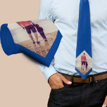 Blue Custom Photo Father  Tie<br><div class="desc">Blue Custom Photo Father neck tie. A perfect gift for a dad or grandfather for Father`s Day,  birthday or Christmas.</div>