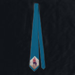 Blue Custom Photo Tie<br><div class="desc">Blue Custom Photo neck tie. A perfect personalized gift for a dad or grandfather on Father`s Day, birthday or Christmas.</div>
