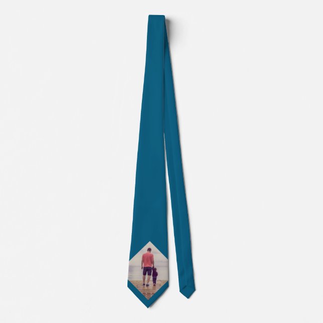 Blue Custom Photo  Tie (Front)