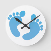 Blue cute baby feet maternity