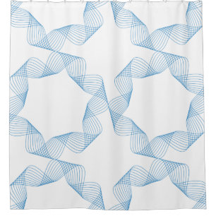 Blue, cute, simple, elegant geometric pattern art