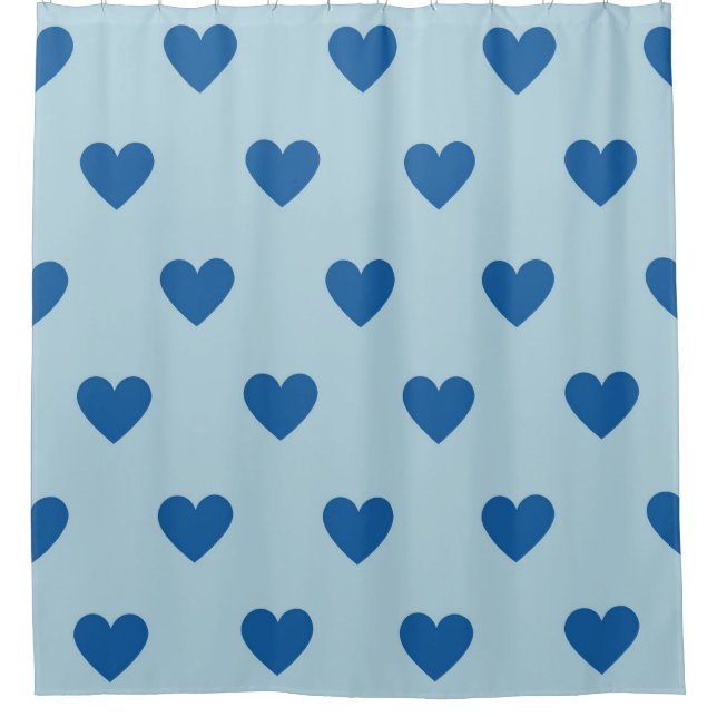 Blue Cute Simple Heart Pattern (Front)