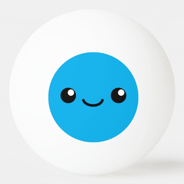 Blue Cutie Ping Pong Ball (Front)