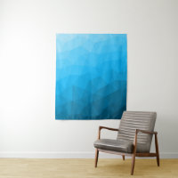Blue cyan gradient geometric mesh pattern Triangle