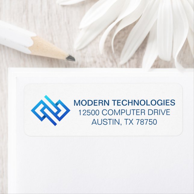 Blue Cyber Security Computer Symbol Return Address (Insitu)