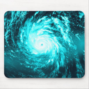 Blue Cyclone Mouse Pad