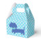 Blue Dachshund Wiener Dog with Bow Tie Favour Box