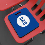 Blue DAD Monogrammed Sports Stadium Seat Cushion<br><div class="desc">Looking for a gift for your Dad. Does he like to sit? Boom! You've found it!</div>