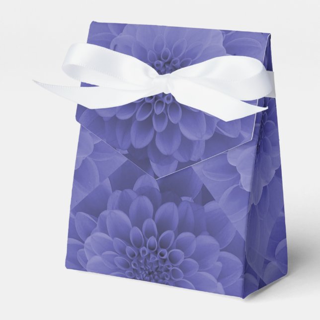Blue Dahlia Favor Box (Front Side)