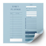 Blue Daily Planner To-Do List Stylish  Notepad<br><div class="desc">Boost your productivity with this sleek blue daily planner to-do list notepad. Perfect for organizing tasks with style.</div>