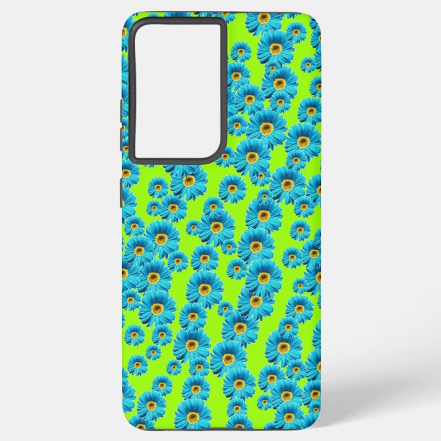 Blue Daisies Samsung Galaxy S21+ Case (Back)