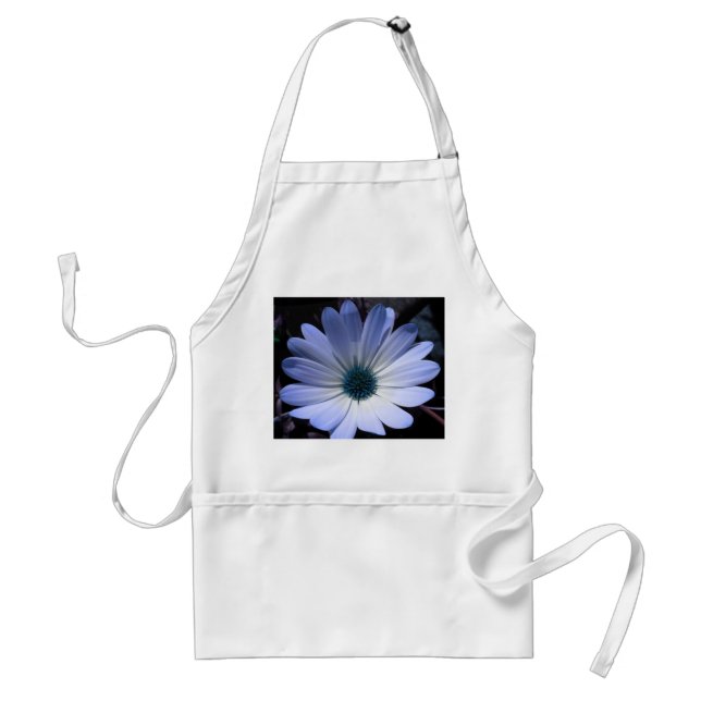 Blue Daisy Flower Apron (Front)