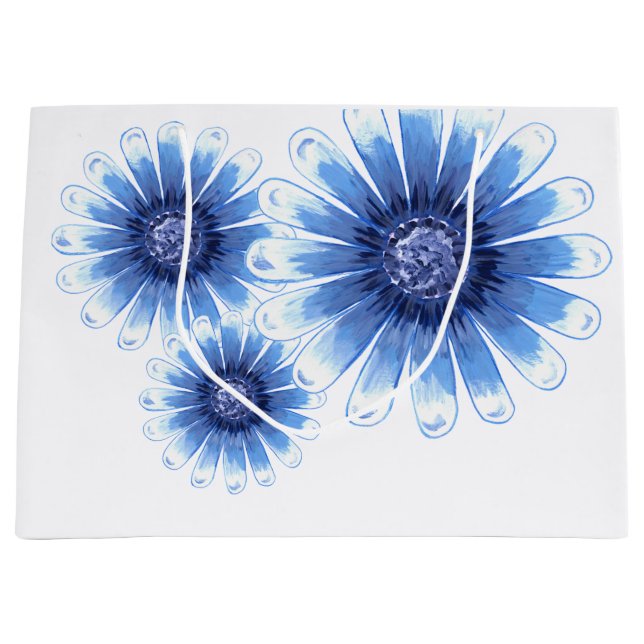 Blue Daisy Gift Bag (Front)