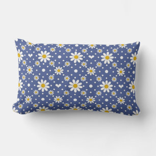 Blue Daisy Pillow