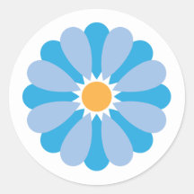 Blue Daisy Sticker