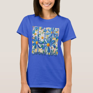 Blue Daisy   T-Shirt