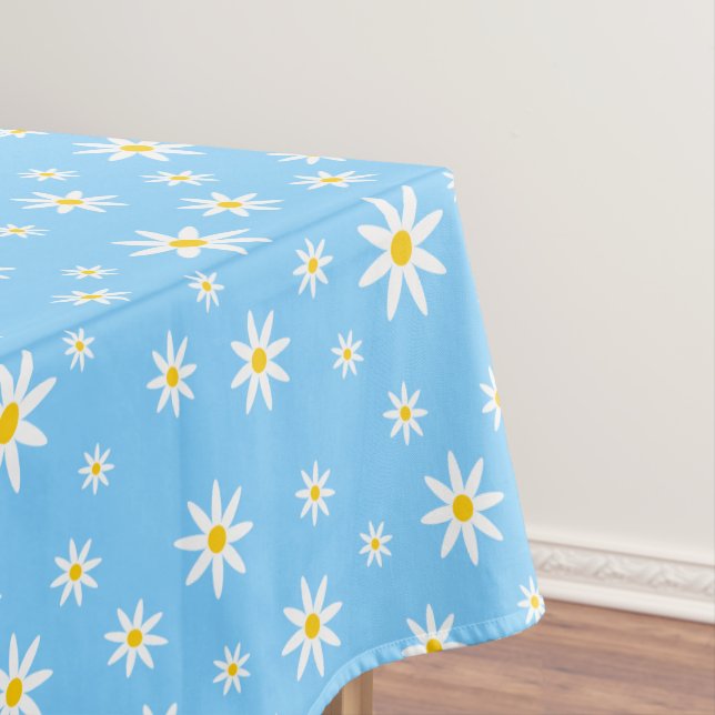 Blue Daisy Tablecloth (In Situ)