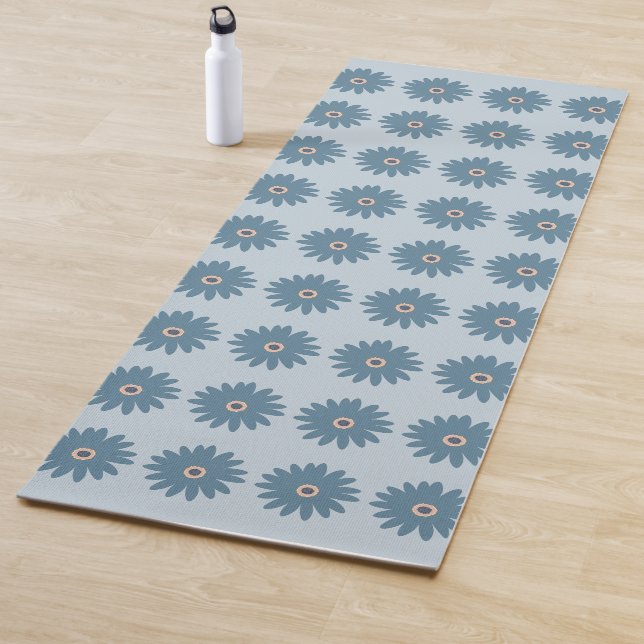 Blue Daisy Yoga Mat (In Situ)