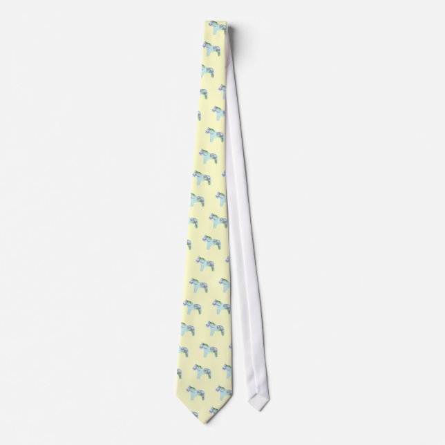 Blue Dala horse tie (Front)