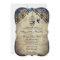 Blue Damask Birdcage Vintage Wedding Invitation