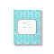 Blue damask wedding quote personalized canvas art