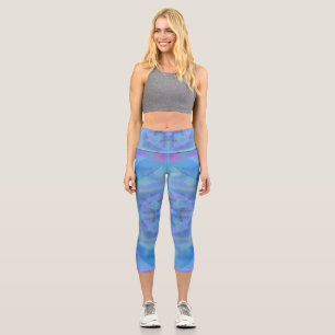 Blue Dancer Capri Leggings