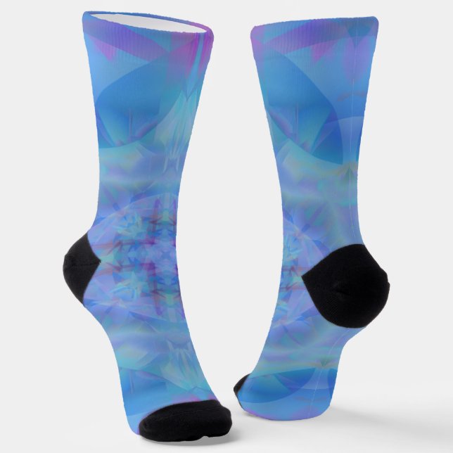 Blue Dancer Socks (Angled)