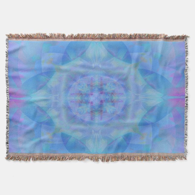 Blue Dancer Throw Blanket (Front)