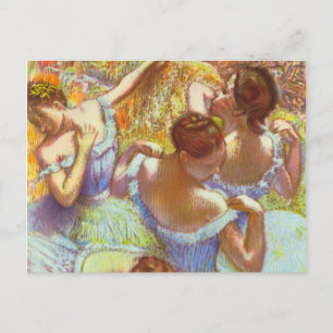 Blue Dancers by Edgar Degas Postcard