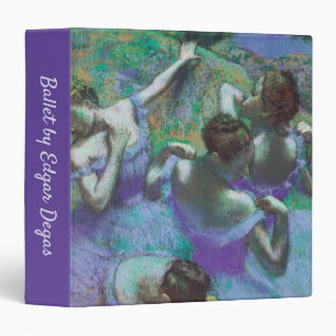 Blue Dancers by Edgar Degas, Vintage Impressionism Binder