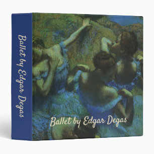 Blue Dancers by Edgar Degas, Vintage Impressionism Binder