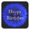 Blue Dandelion Happy Birthday Sticker