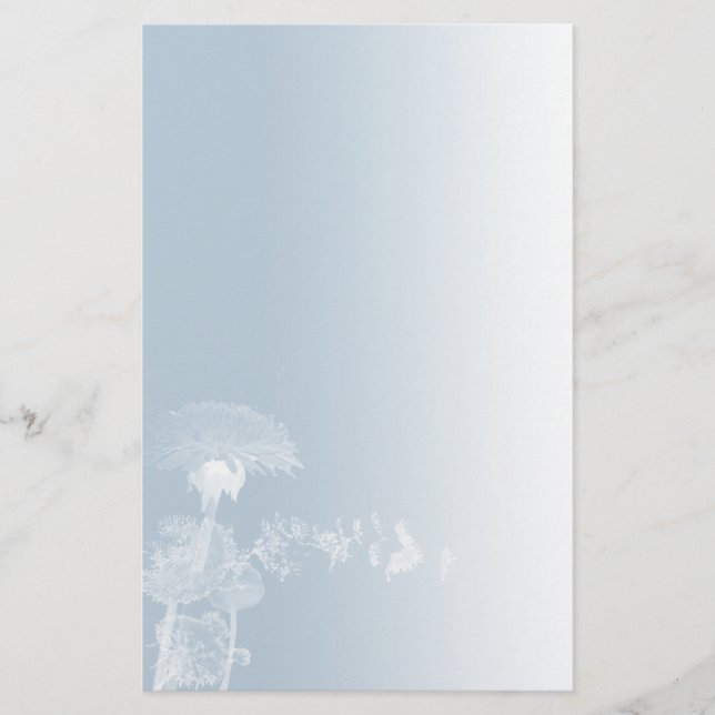 Blue Dandelion Stationery (Front)