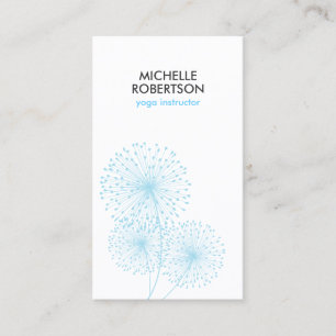 BLUE DANDELIONS YOGA TEACHER, YOGA INSTRUCTOR BUSINESS CARD