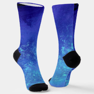 Blue Dark Storm Clouds Socks