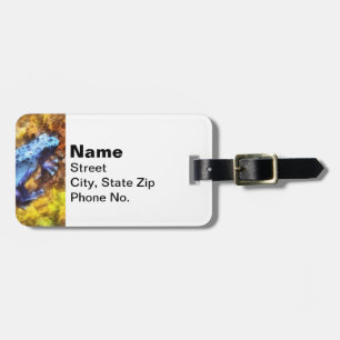 Blue Dart Frog Luggage Tag