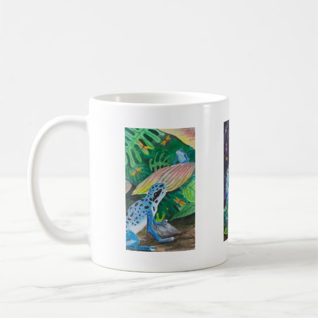 Blue Dart Frog Mug (Left)