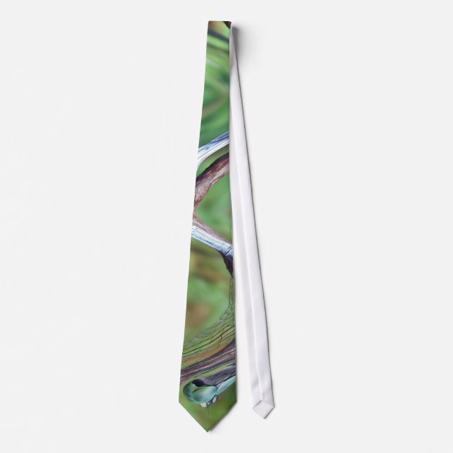 Blue Dasher Dragonfly Coordinating Items Tie (Front)